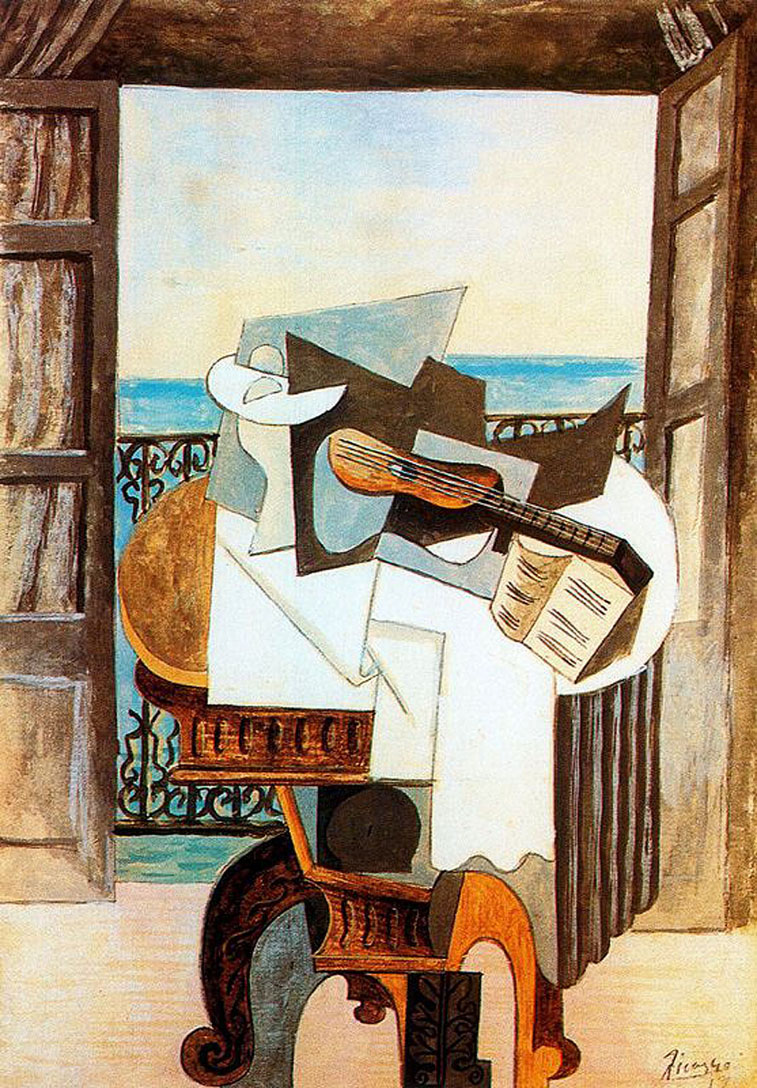 Picasso Table in front of window 1919